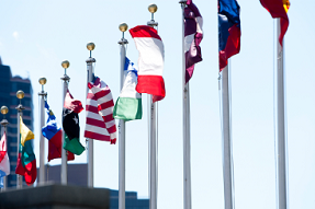 Flags "Array of national flags"